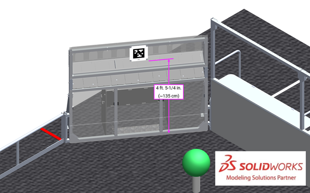 Figure showing height of AprilTag on CORAL STATION.